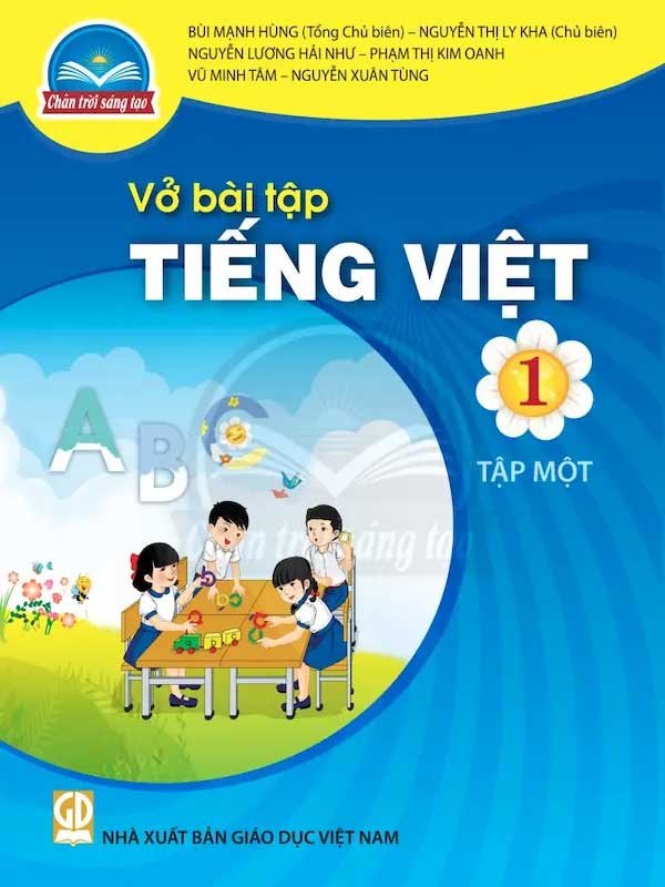 Sách giáo khoa Tiếng Việt lớp 1 vở bài tập 1 Chân Trời Sáng Tạo